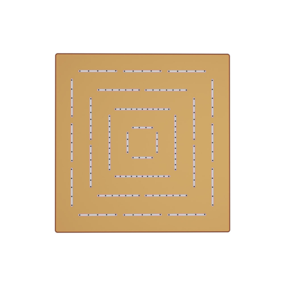 Picture of Soffione doccia monofunzione quadrato Maze - Oro opaco PVD