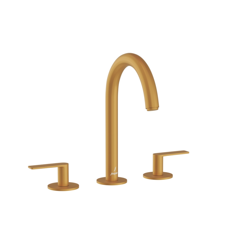 Picture of Gruppo lavabo 3 fori - Oro opaco PVD