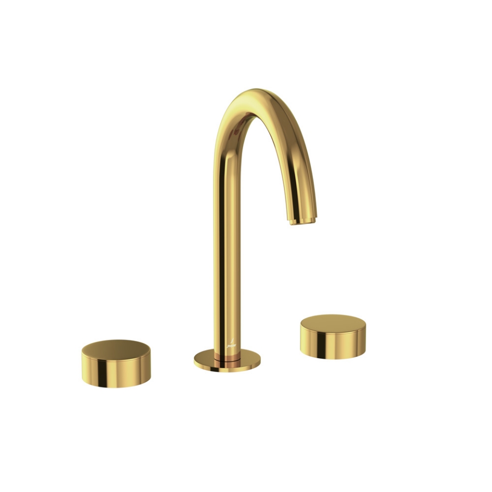 Picture of Gruppo lavabo 3 fori - Oro lucido PVD