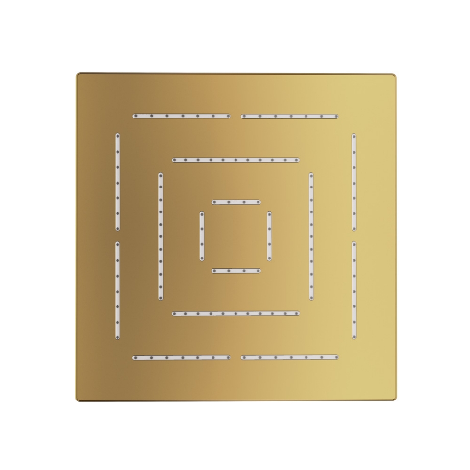 Picture of Soffione doccia monofunzione quadrato Maze - Oro lucido PVD