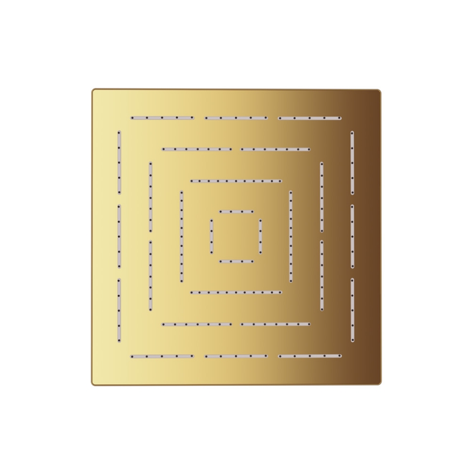 Picture of Soffione doccia monofunzione quadrato Maze - Oro lucido PVD